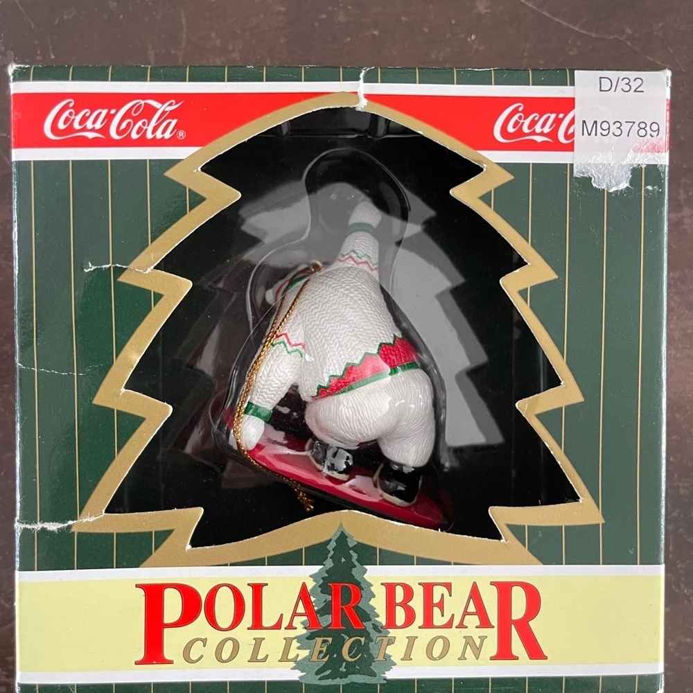 Coca-Cola Polar Bear vintage 1995/1996 collectible Ornament - Picture 5 of 7